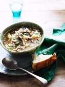 Lamb soup with lentils