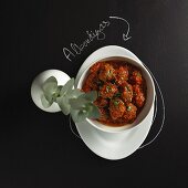 Albondigas (Spanish meatballs) in a spicy tomato sauce