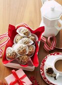 Chocolate and hazelnut truffles for Christmas