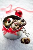 Christmas chocolate buttons