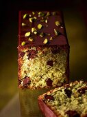 Chocolate and pistachio cake