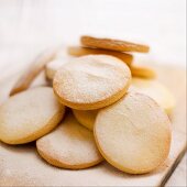 Sugared shortbread biscuits