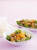 Chicken fillet with apricots and couscous