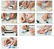 Making liquorice allsorts from modelling clay