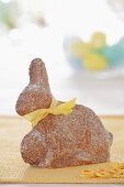 Sponge cake shaped like a rabbit