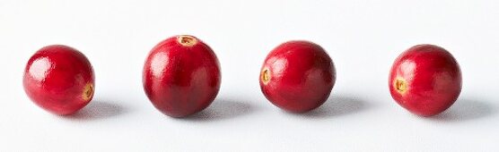 Four cranberries in a row