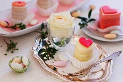 Petit fours and sugar eggs