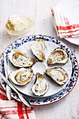 Oysters with tarragon butter
