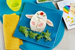 Pikachu-Sandwich mit Schinken und Käse