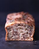 Walnut cake with porcini mushrooms