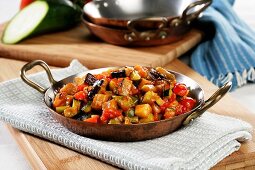 Chanfaina (pan-fried dish from Spain) with vegetables