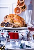 Roast chicken with blood oranges for Christmas
