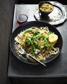 Pasta dish with broccoli