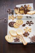 Biscuits and wafer spoons for Christmas