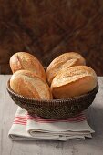 Bread rolls in a basket