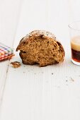 Potato and beer bread, torn