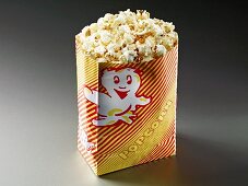 Popcorn in a paper bag