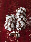 Crackle Top Chocolate Mint Cookies