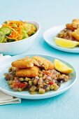 Crumbed Fish with Ratatouille