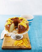 A poppyseed cake with orange syrup