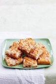 Apricot and almond slice