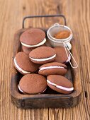 Whoopie pies with a marshmallow filling