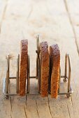 Toast in a toast rack