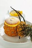 Pineapple soufflé with yoghurt and vanilla