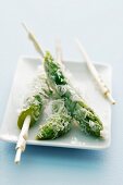 Asparagus tips with Parmesan