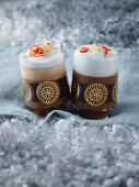 Caribbean café au lait with chilli and coconut liquor