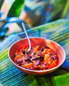 Chilli con carne with apricots