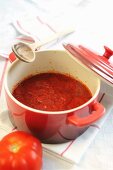 Fresh home-made tomato sauce