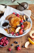 Jaffles with fruits