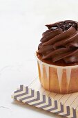 A chocolate cupcake (detail)