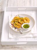 Gegrillte Ananas mit Zitronensirup