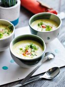 Chilled corn soup with yabbies
