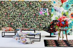 Sensational explosion of colour with floral home fabrics