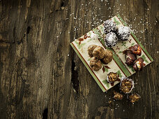 Dried fruit and almond truffles