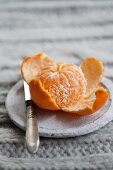 Peeled mandarin orange