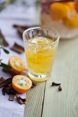 A glass of kumquat jam