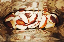 A bag of Brazil nuts (seen from above)