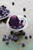 Blueberry sorbet