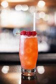 A raspberry cocktail