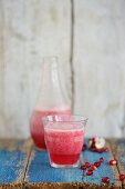 Winter detox smoothie with pomegranate