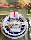 A festive place setting for Mother's Day
