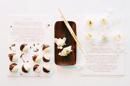 Coconut macaroons and coconut rice biscuits