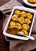 Lamb stew with rosemary dumplings