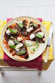 Aubergine pizza