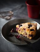 Blackberry and almond cake