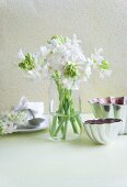 Bouquet of white hyacinths